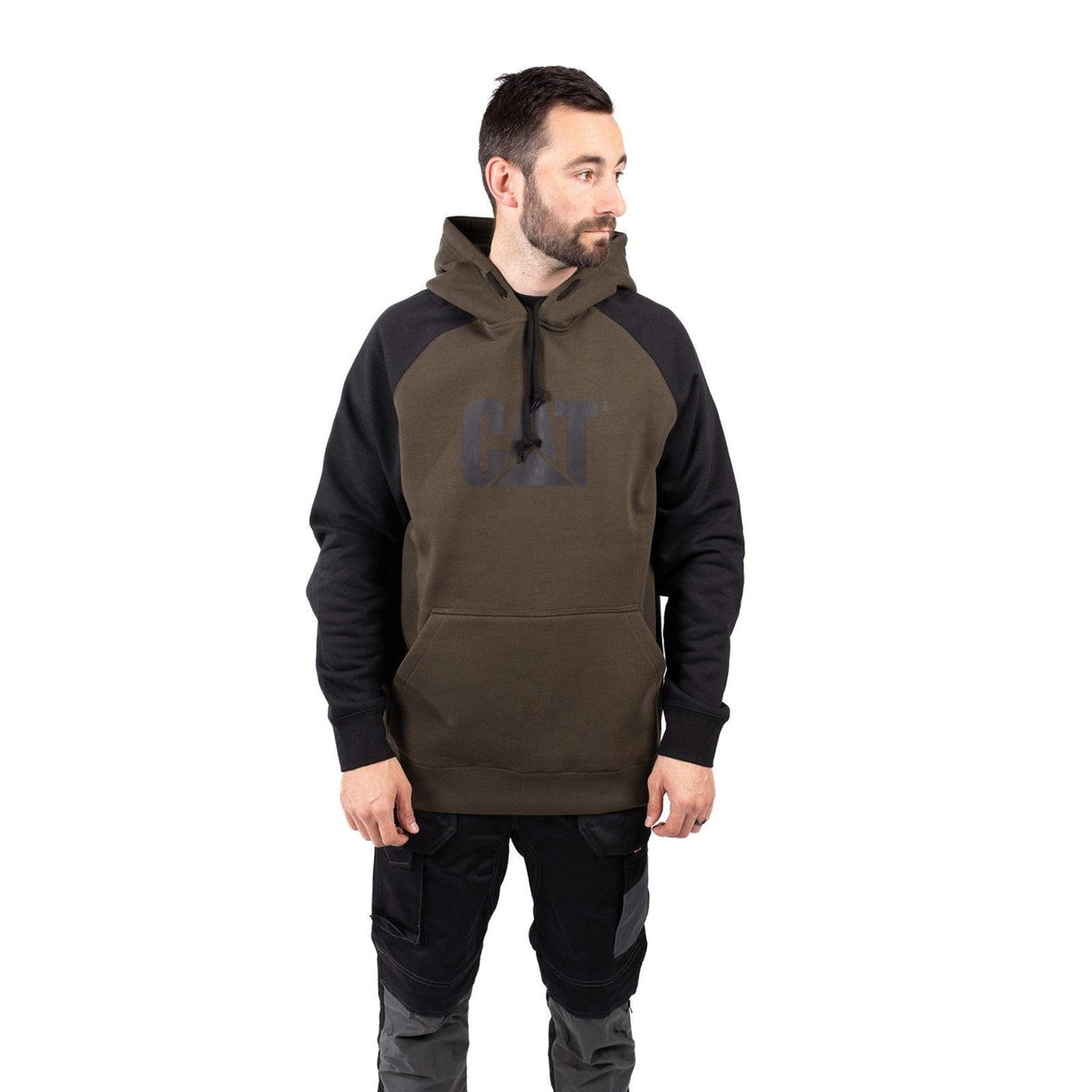 Moletom com Capuz Raglan Exército Verde Escuro